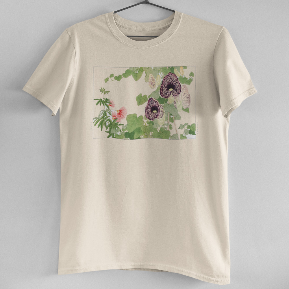 Albizia & Aristolochia Flower Natural Tee